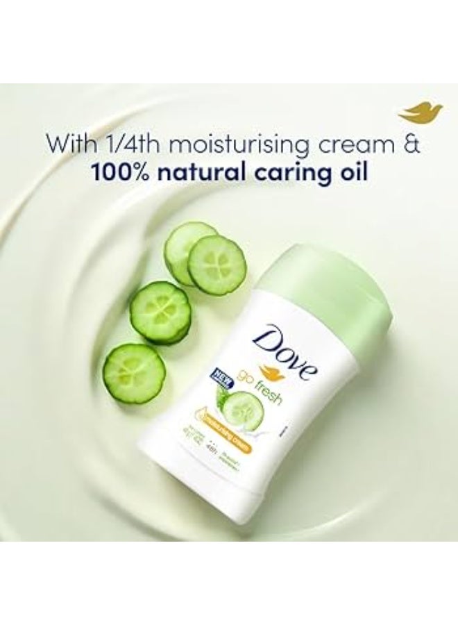 Dove  Go Fresh, Cucumber Deodorant Roll On, 40 Ml, Pack Of 1 - Image 4